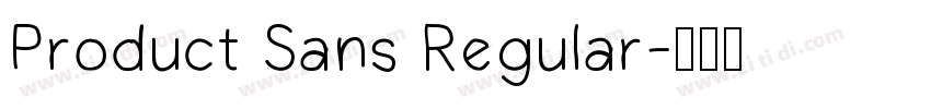 Product Sans Regular字体转换